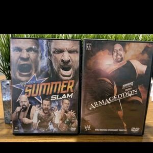 2 WWE DVD Armageddon & 2012 Summer Slam Lot